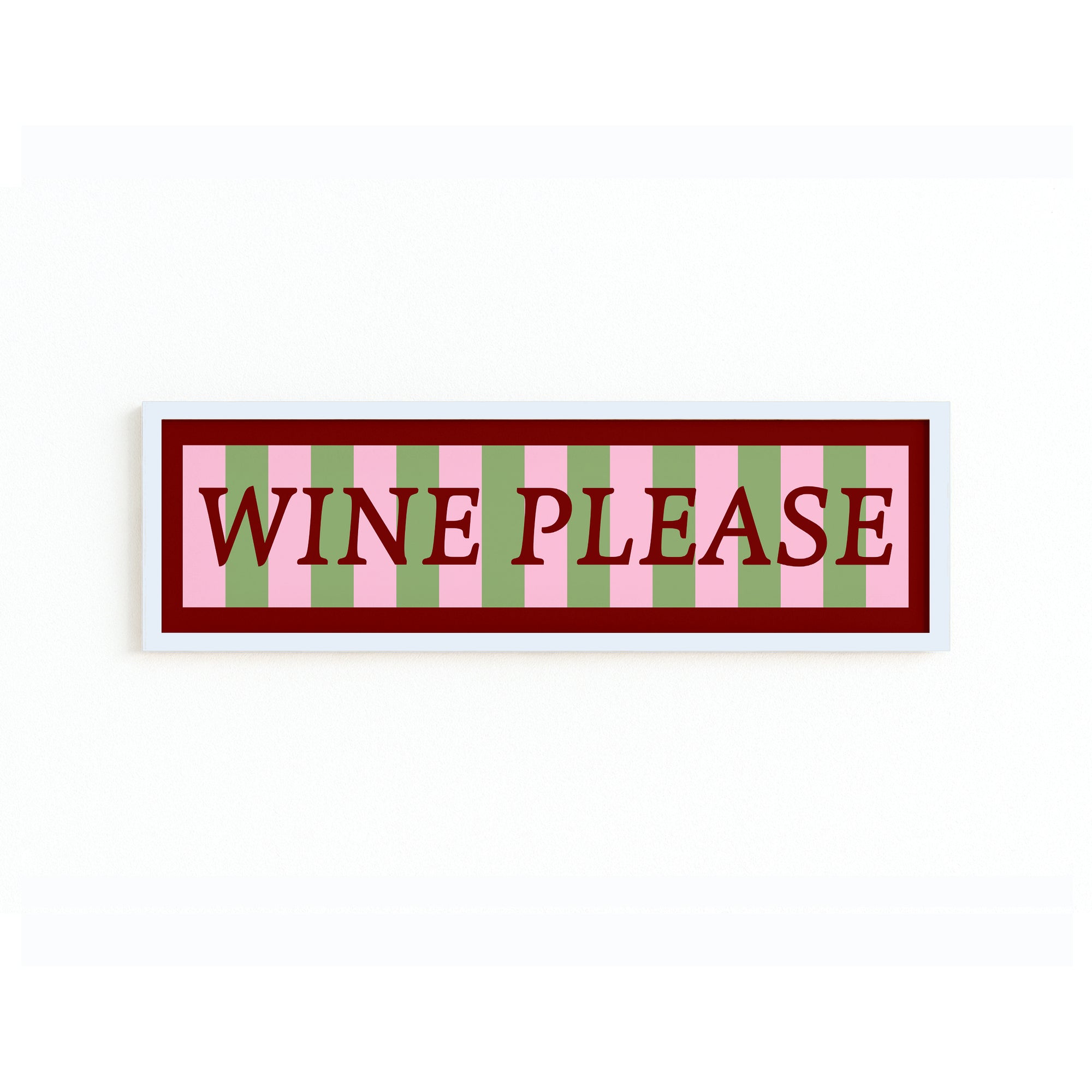 Wine Please Panoramic Framed Print
