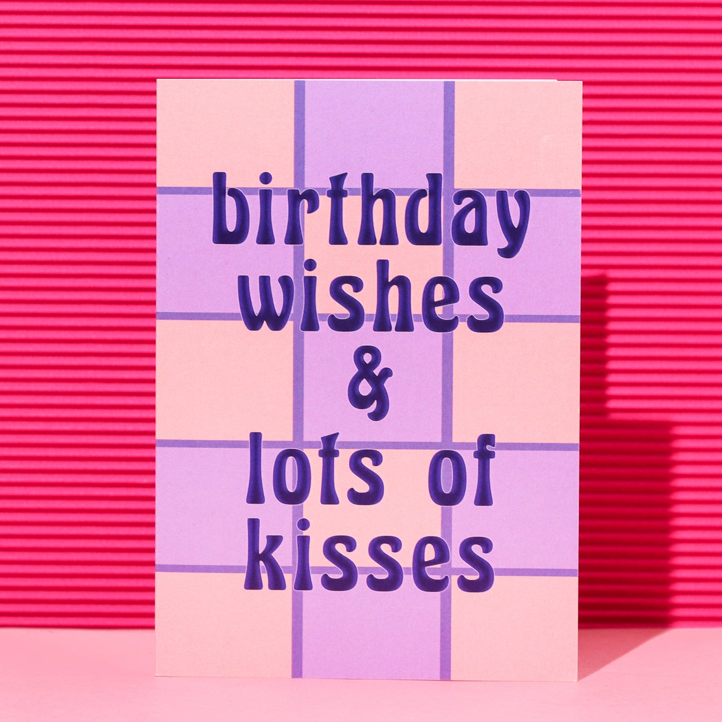 A6 Birthday Wishes & Lots of Kisses Card