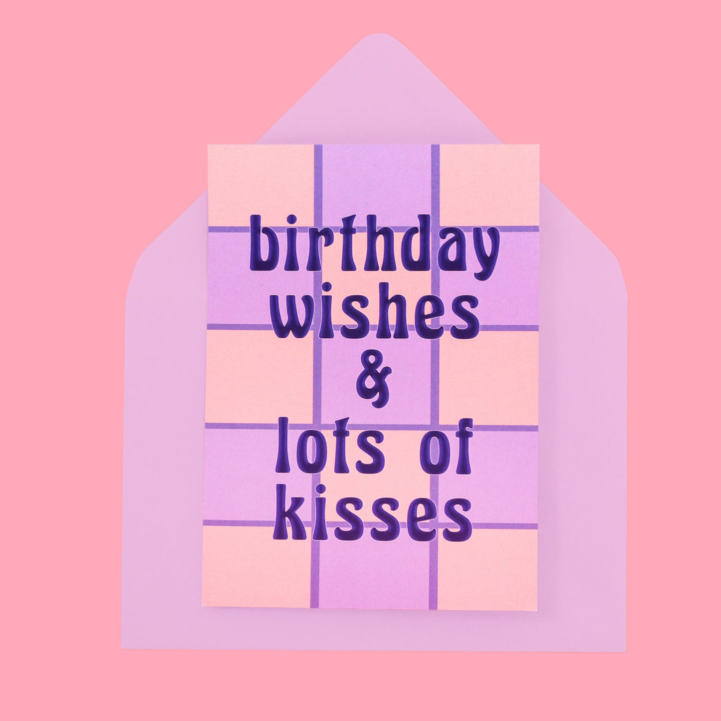 A6 Birthday Wishes & Lots of Kisses Card