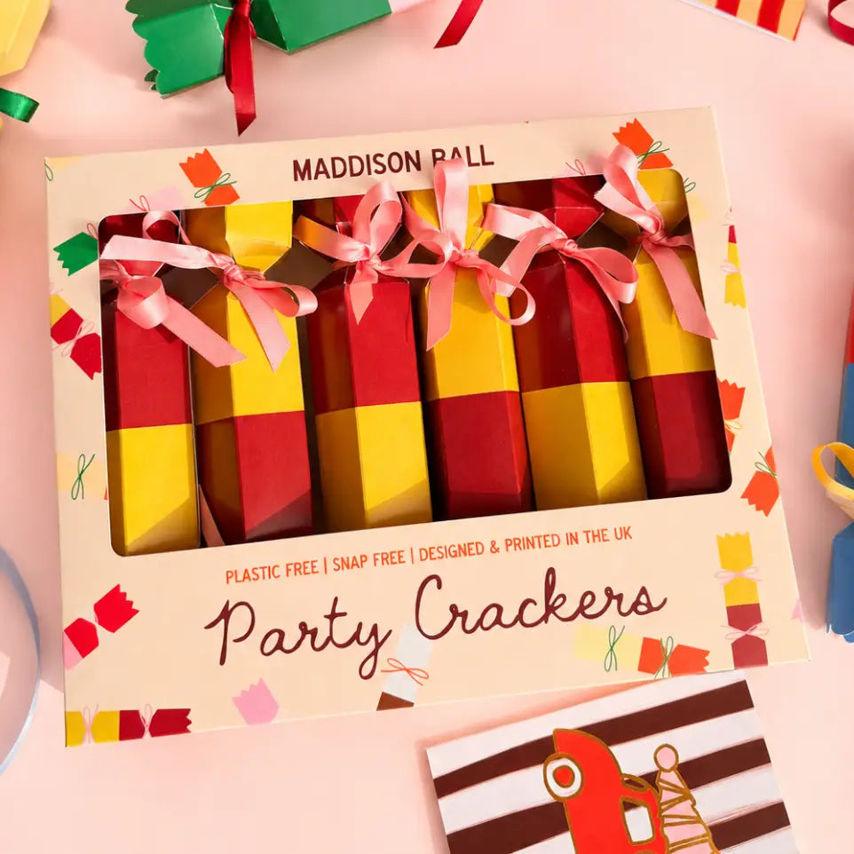 Fill-Your-Own Olive & Maroon Christmas Crackers