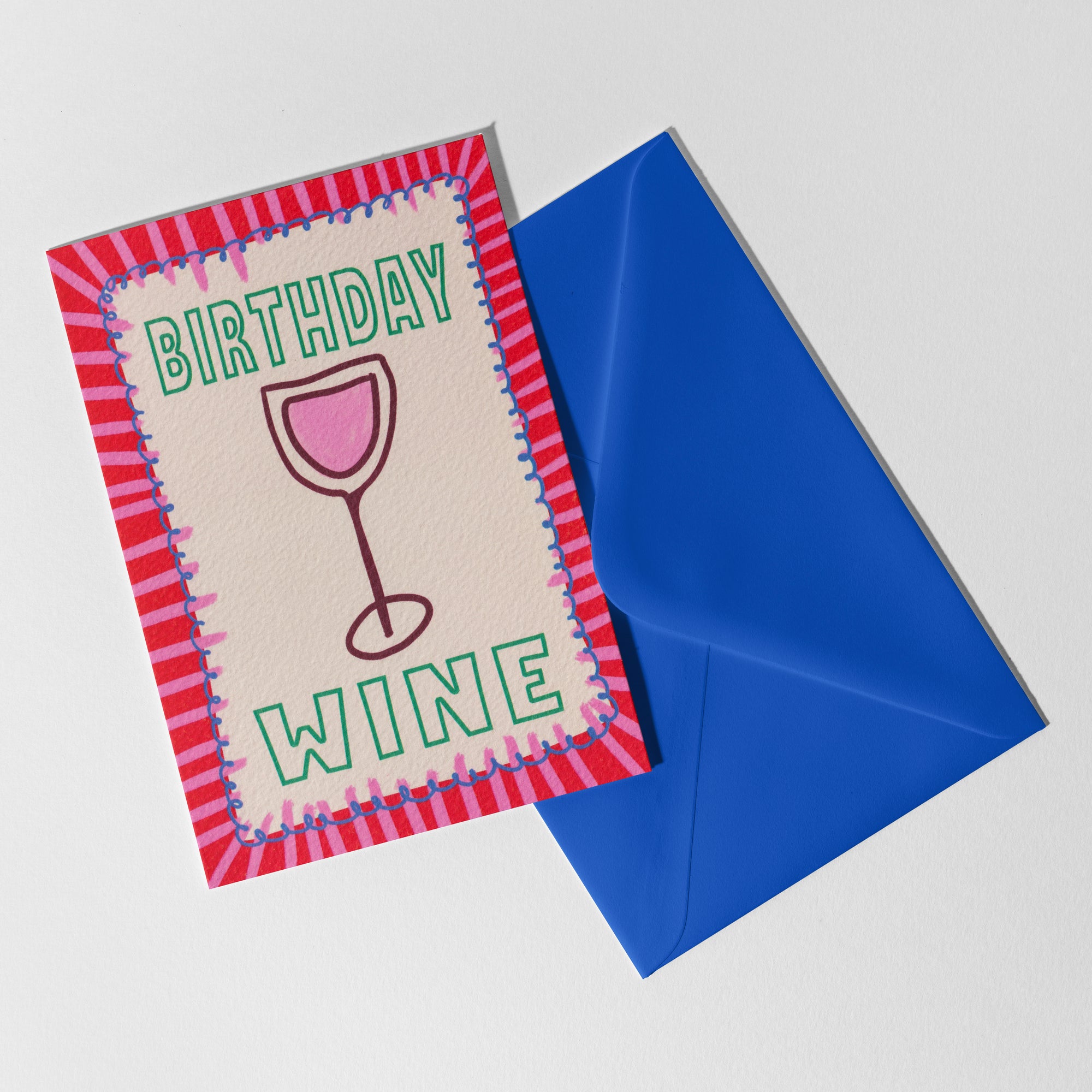 A6 Birthday Wine Card