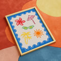 Blue Postcard Print