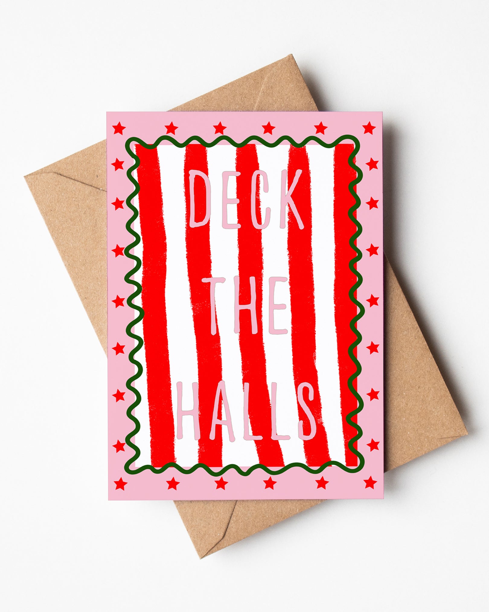 A6 Deck The Halls Christmas Card