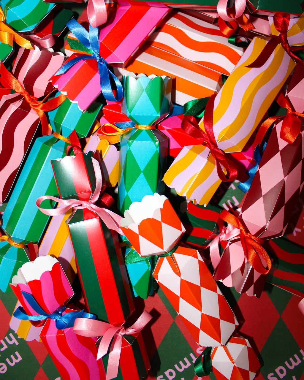 SINGLE Peach & Orange Christmas Cracker