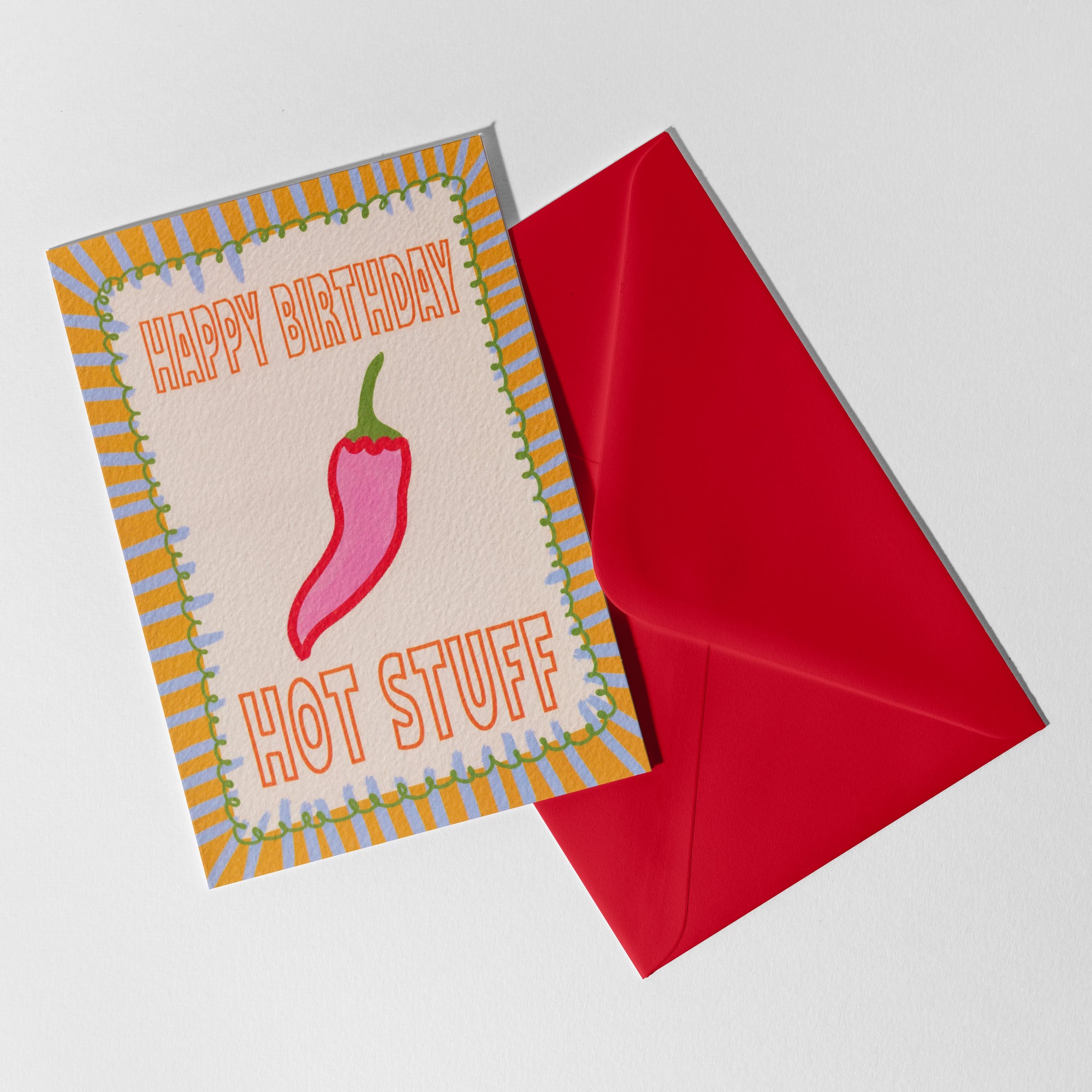 A6 Happy Birthday Hot Stuff Card