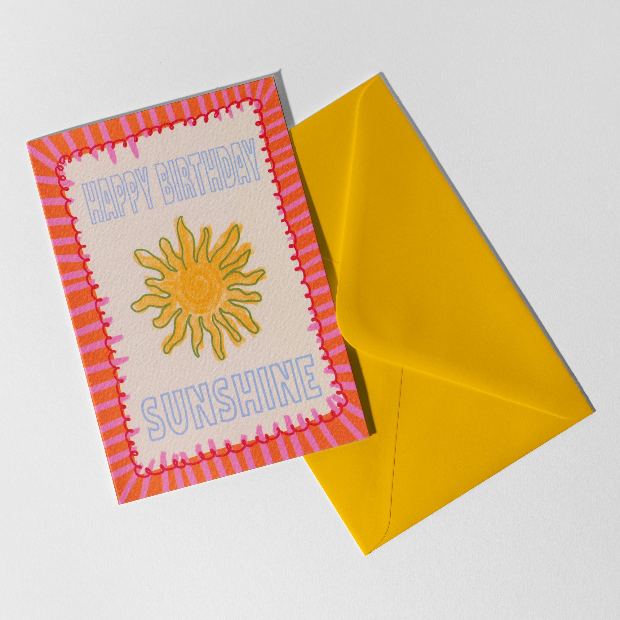 A6 Happy Birthday Sunshine Card