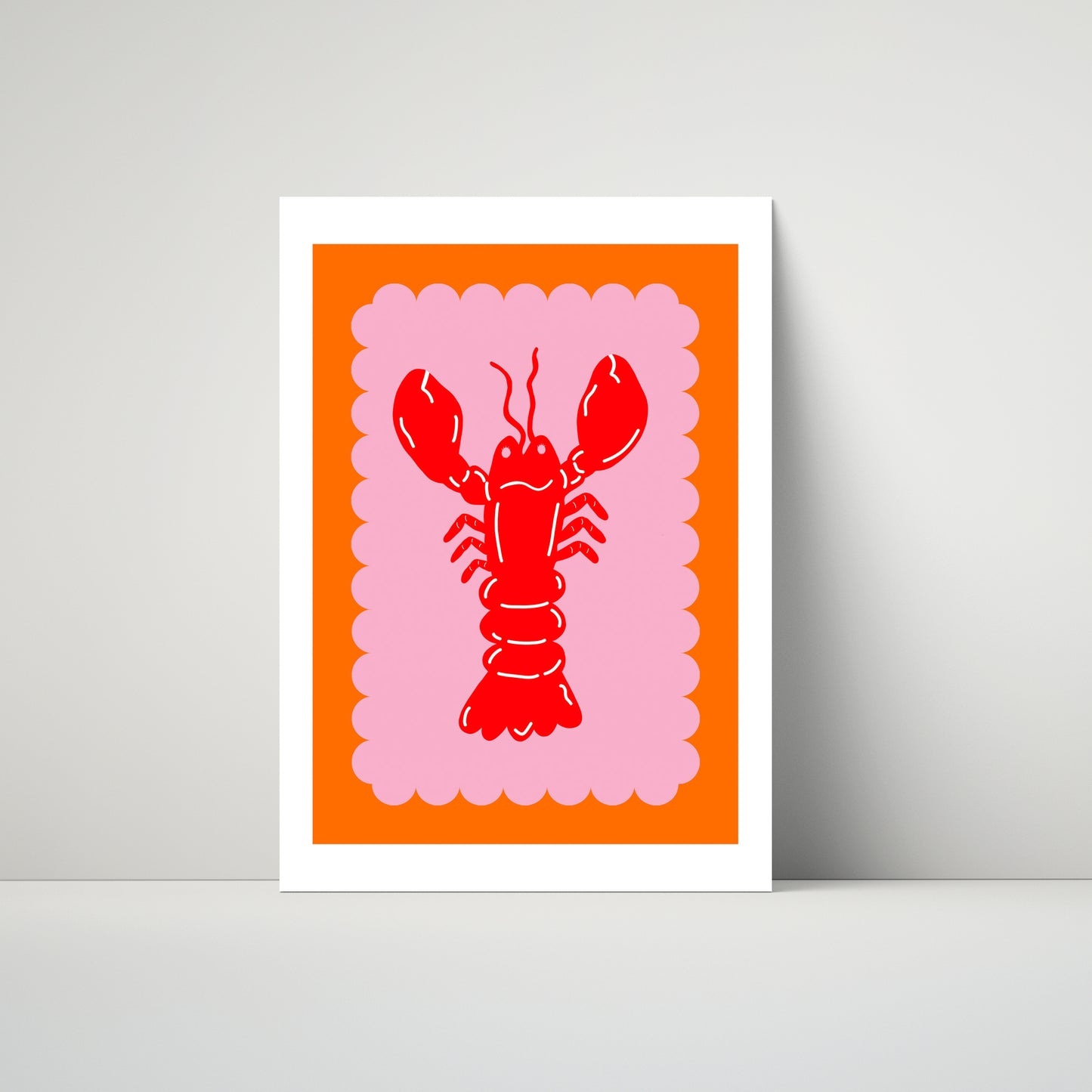 Lobster Scallop Tea Towel