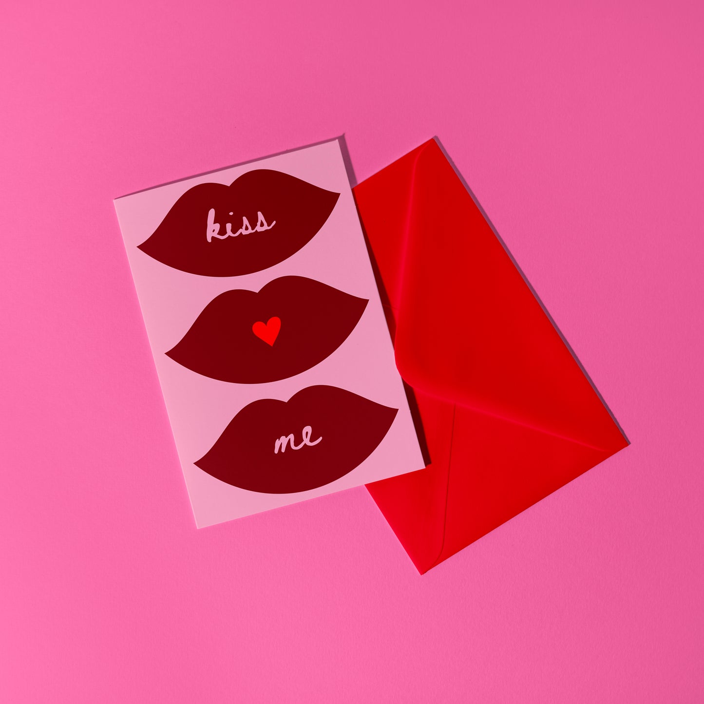 A6 Kiss Me Card