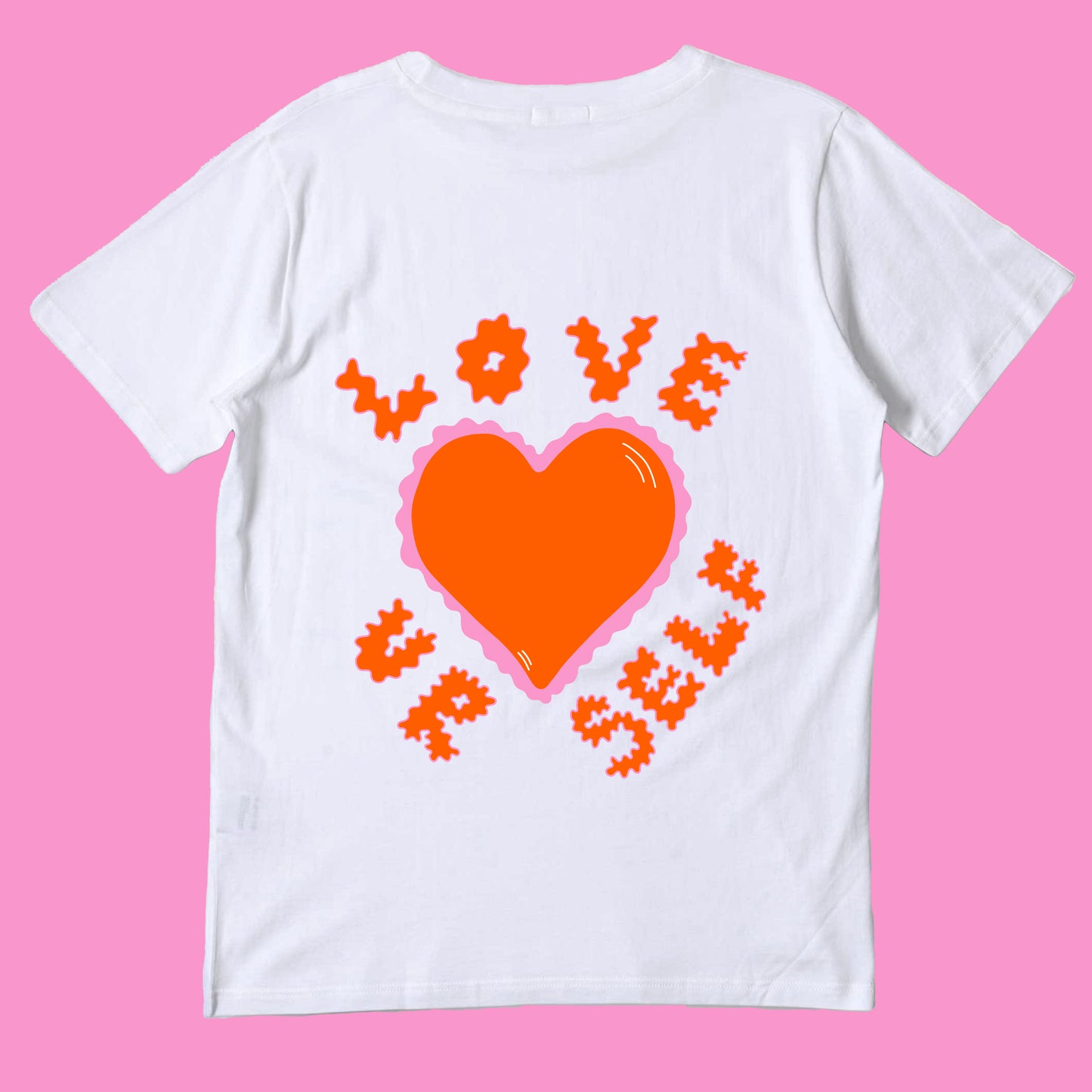 Pink & Orange Love Ur Self T-Shirt