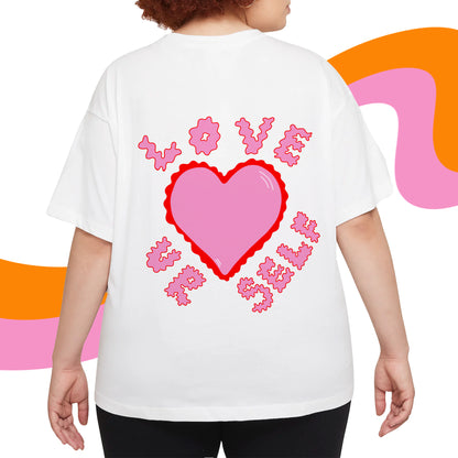 Pink & Red Love Ur Self T-Shirt