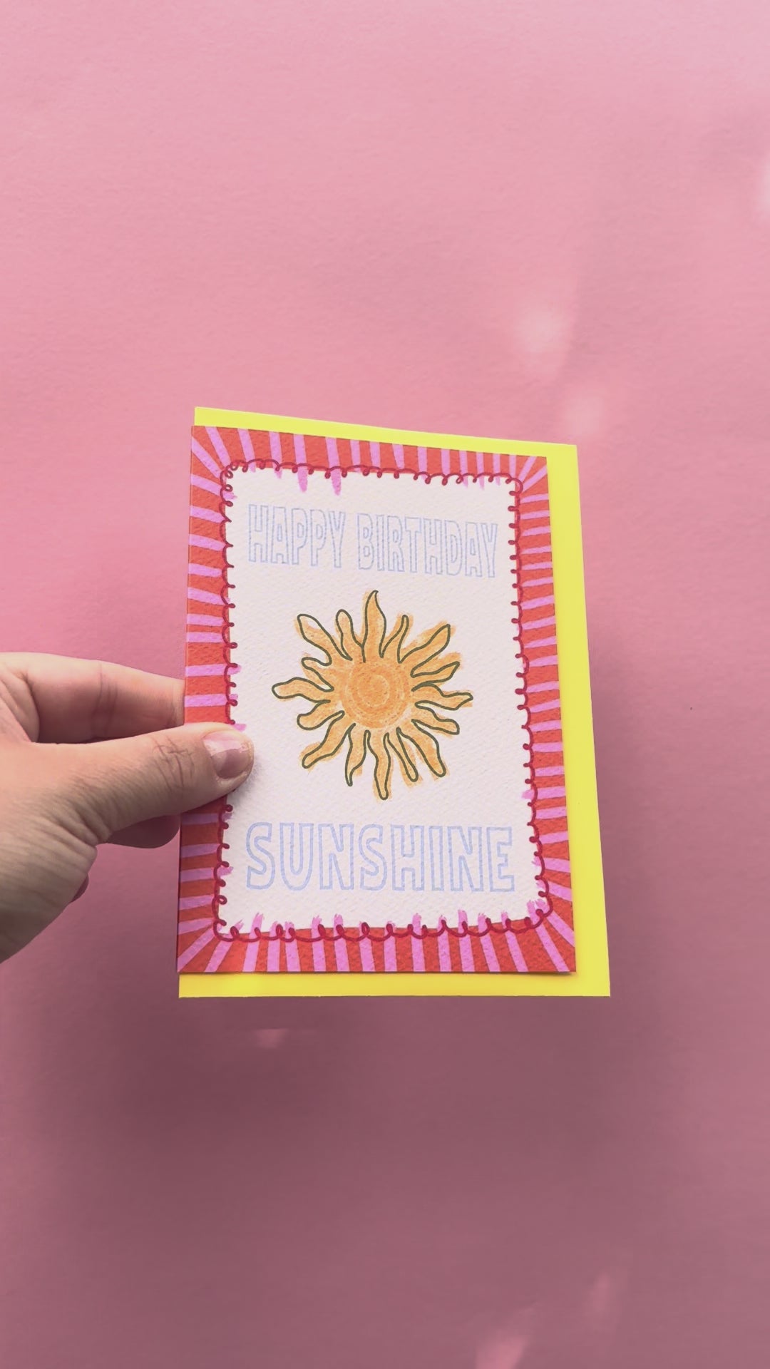 A6 Happy Birthday Sunshine Card