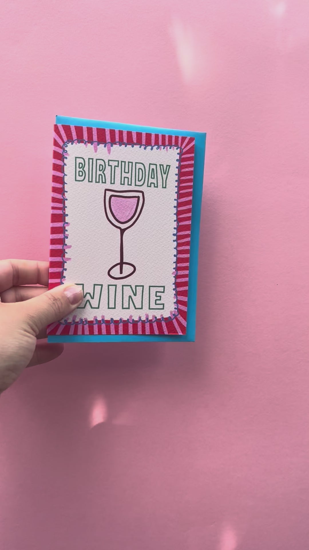 A6 Birthday Wine Card