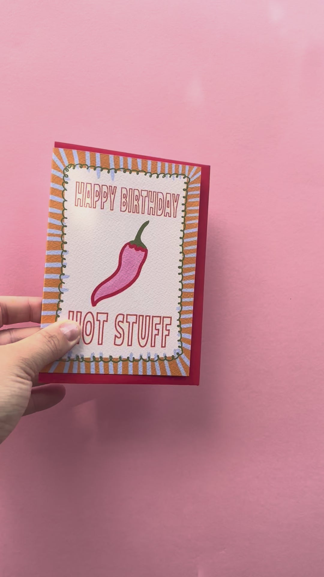 A6 Happy Birthday Hot Stuff Card