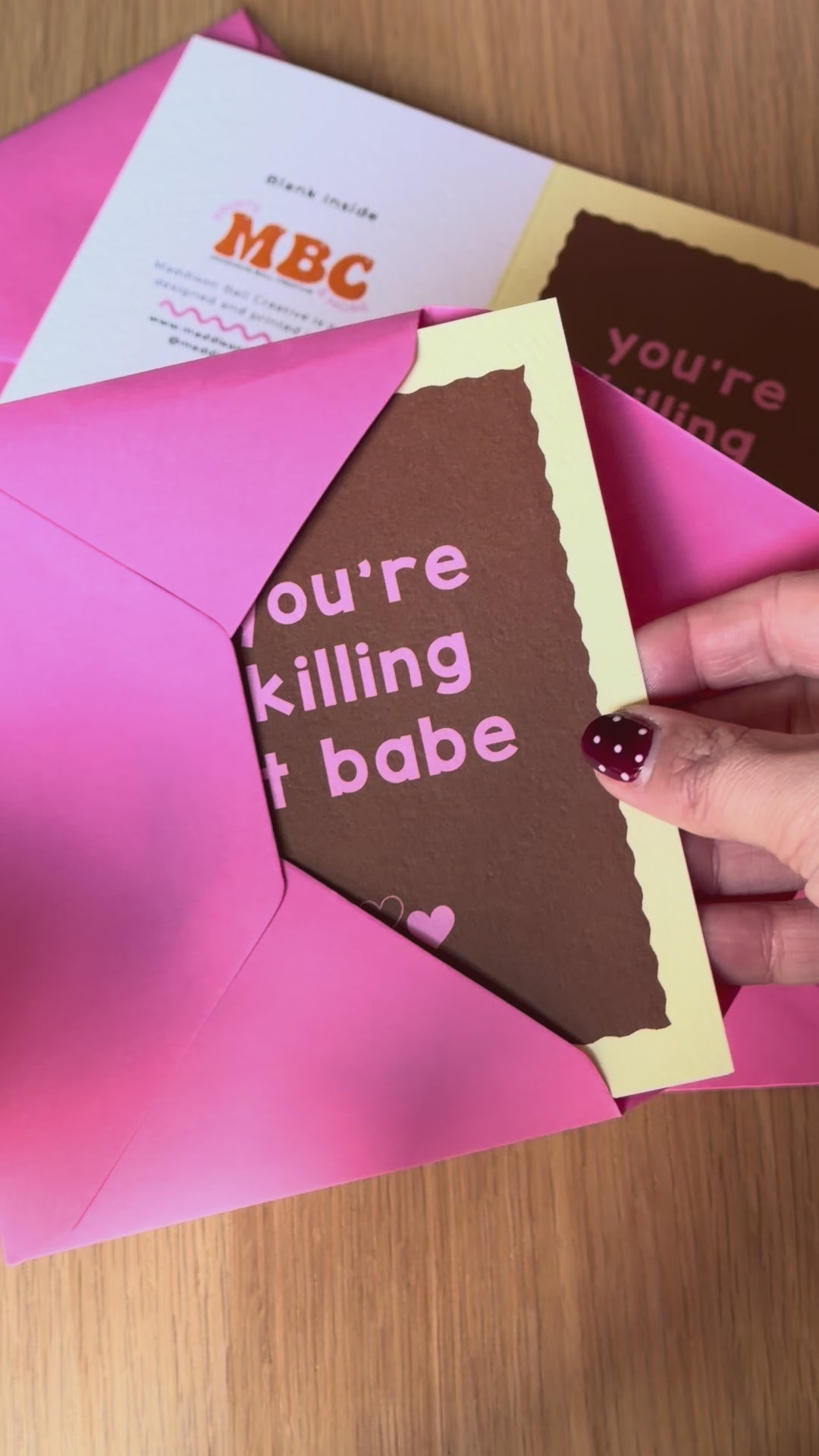 A6 You're Killing It Babe Card