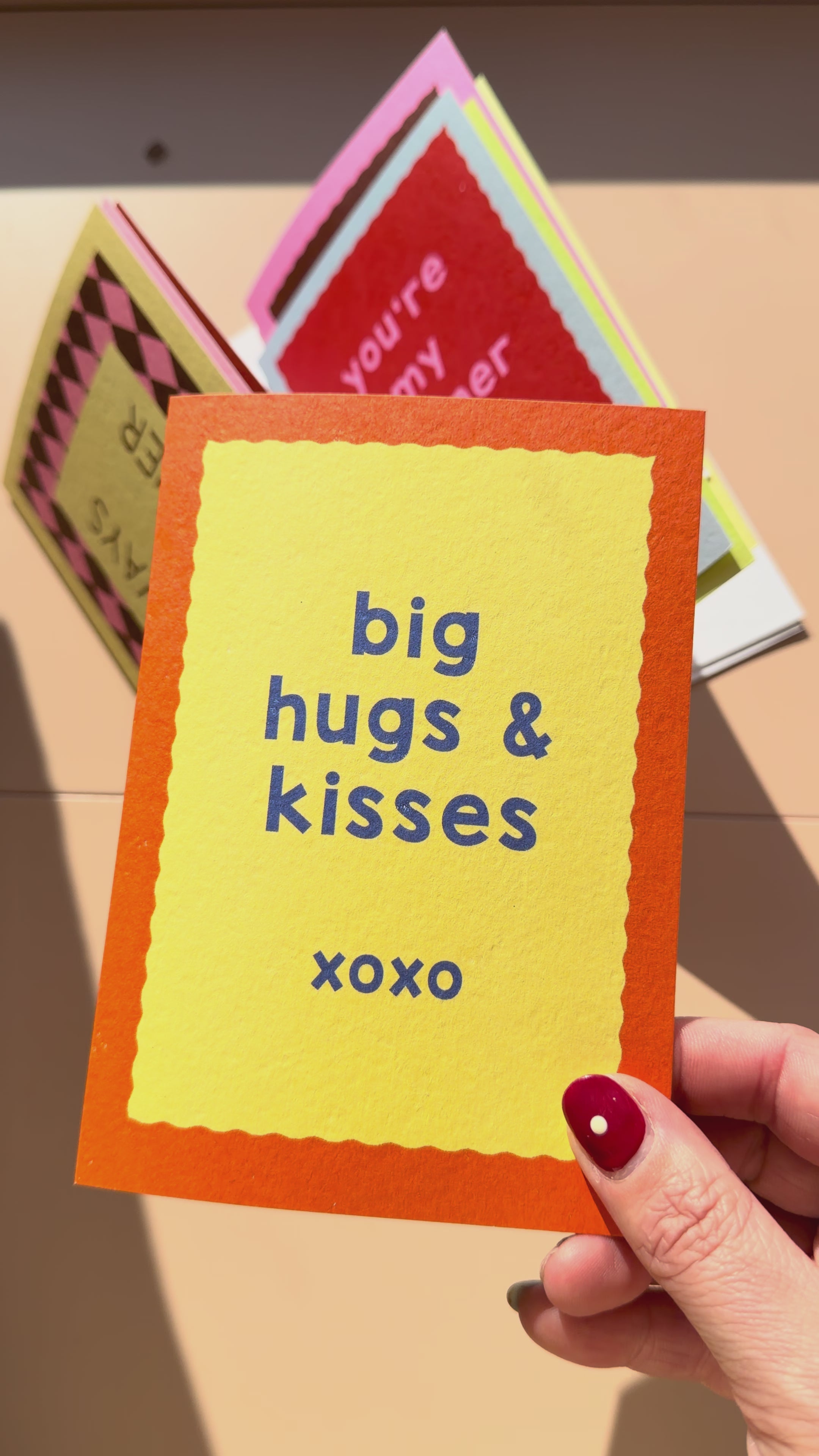 A6 Big Hugs & Kisses Card
