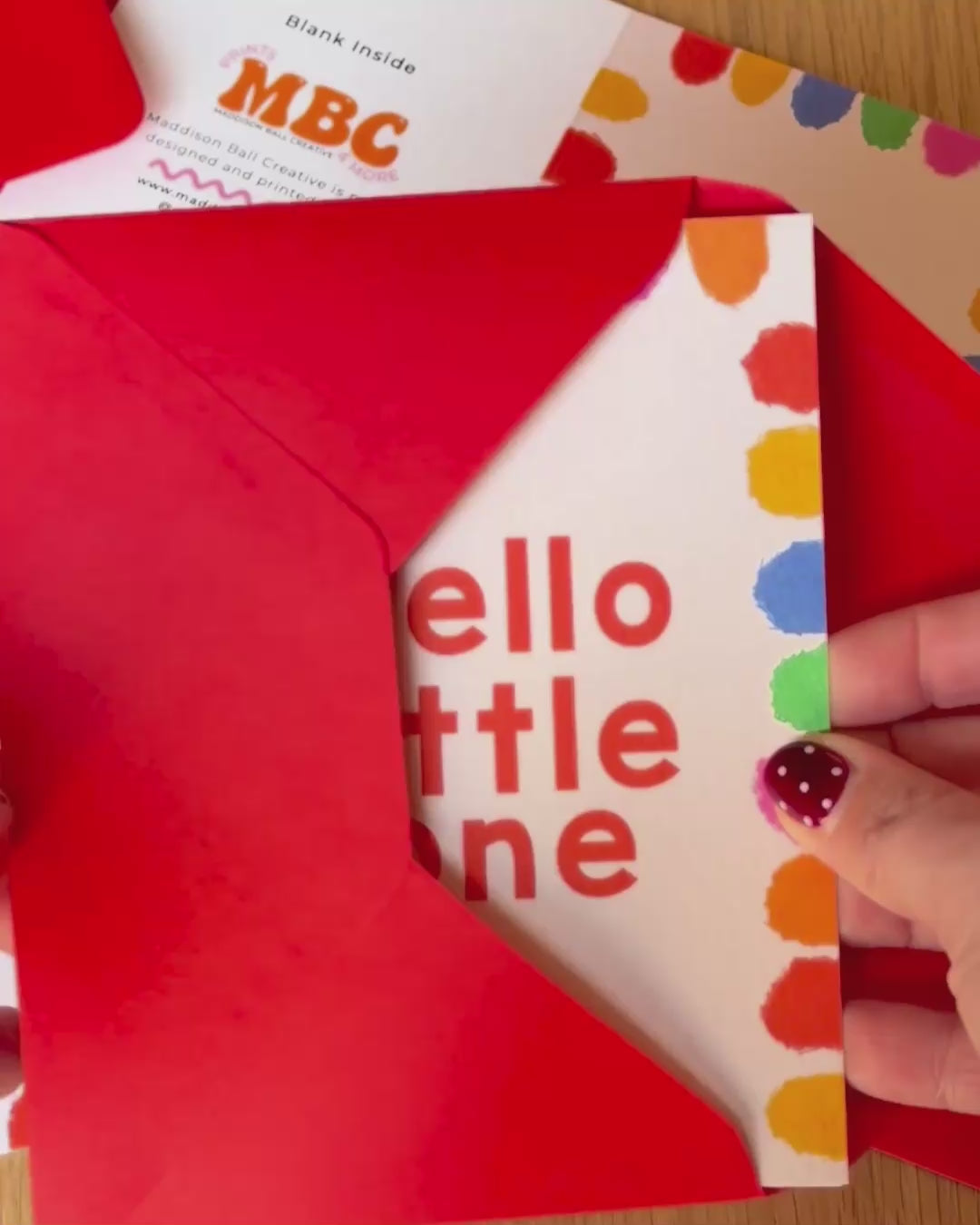 A6 Hello Little One Card