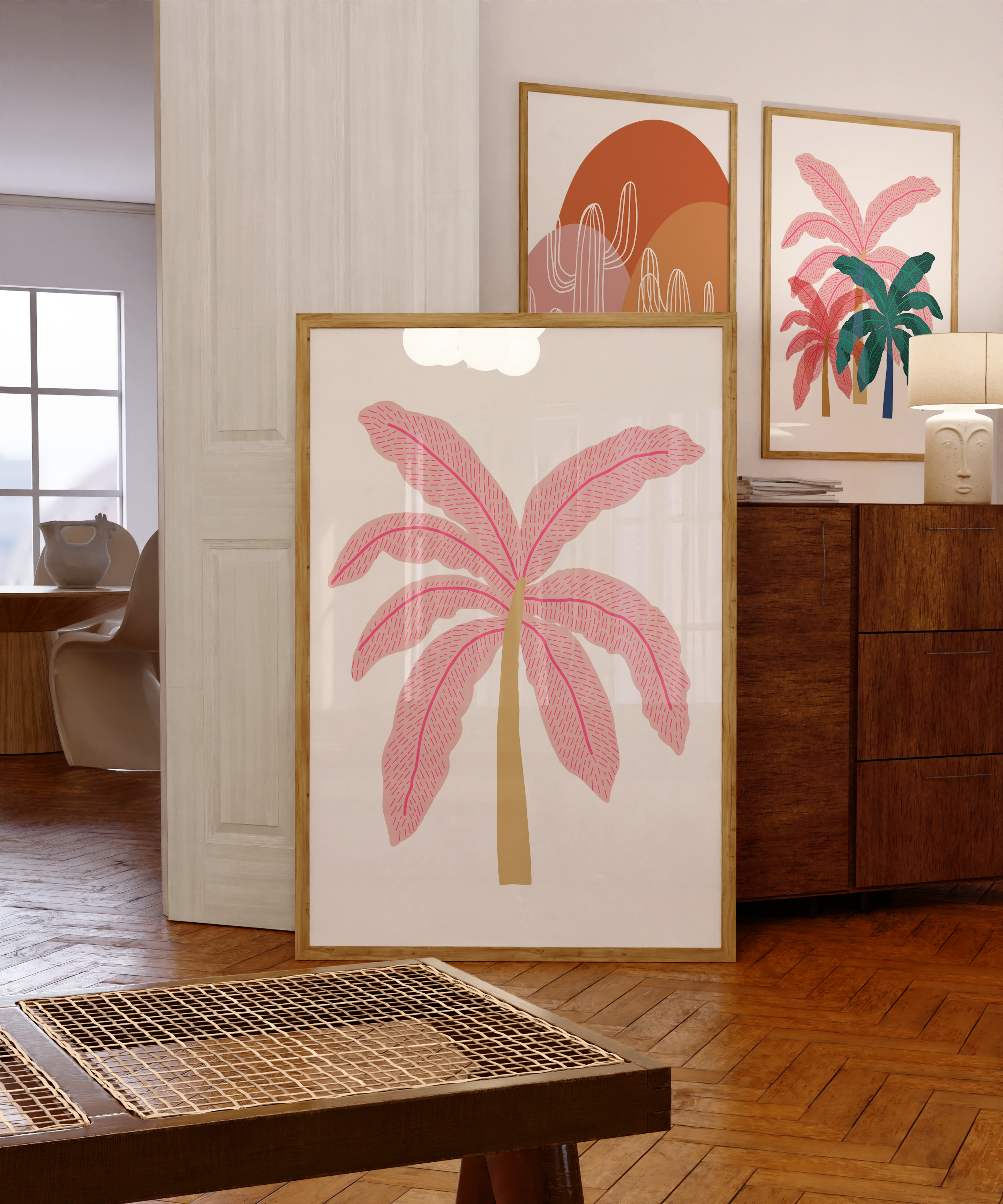 SAMPLE A Lone Palm Pink