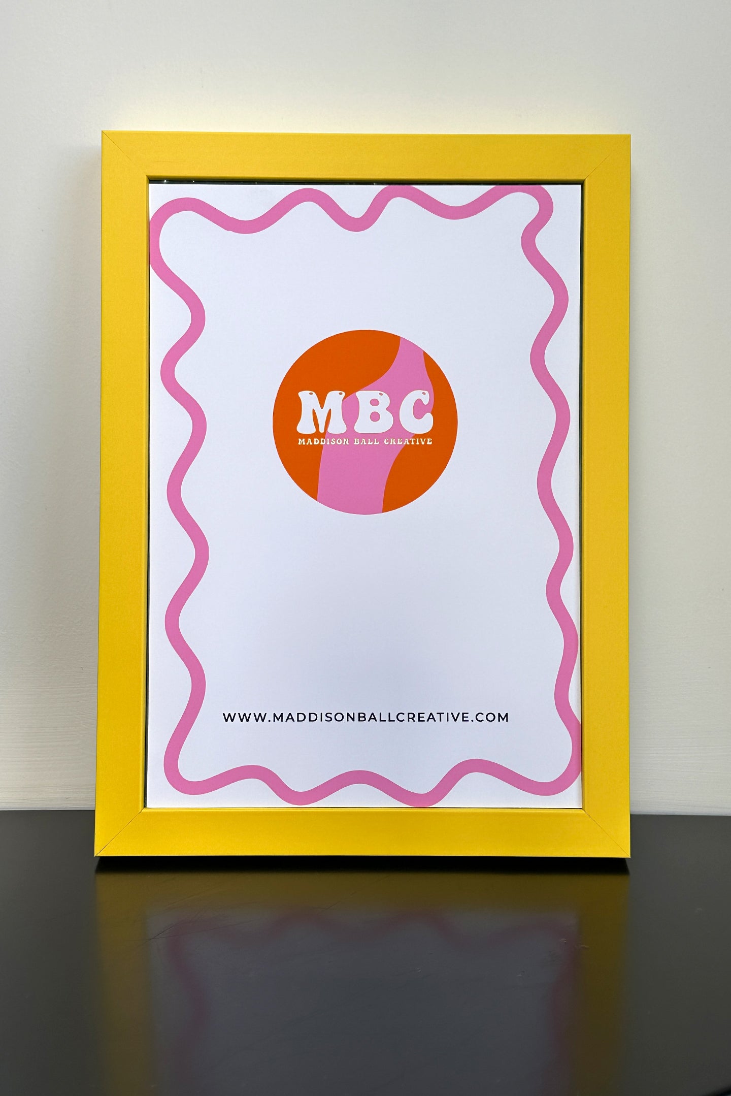 Buttercup Yellow Wooden Frame