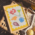 Yellow Postcard Print