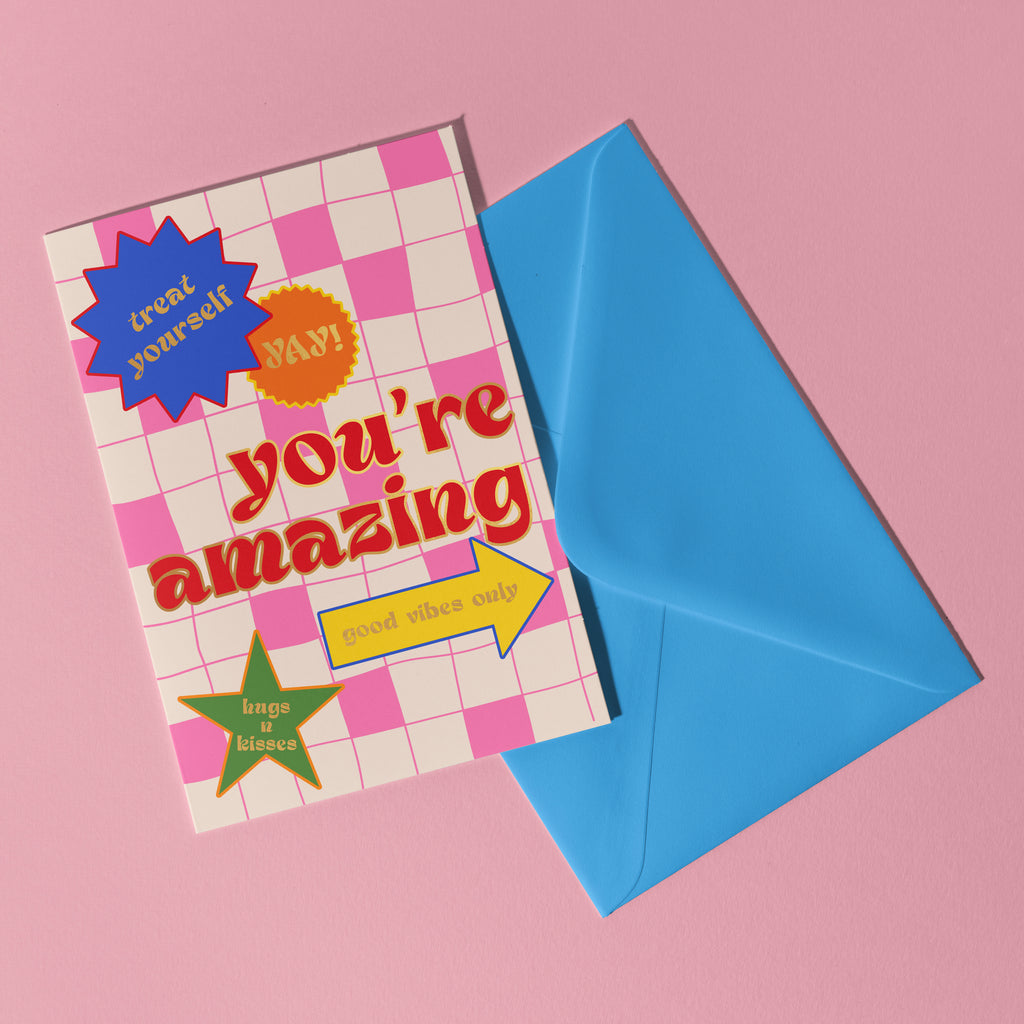 A6 You're Amazing Foil Card
