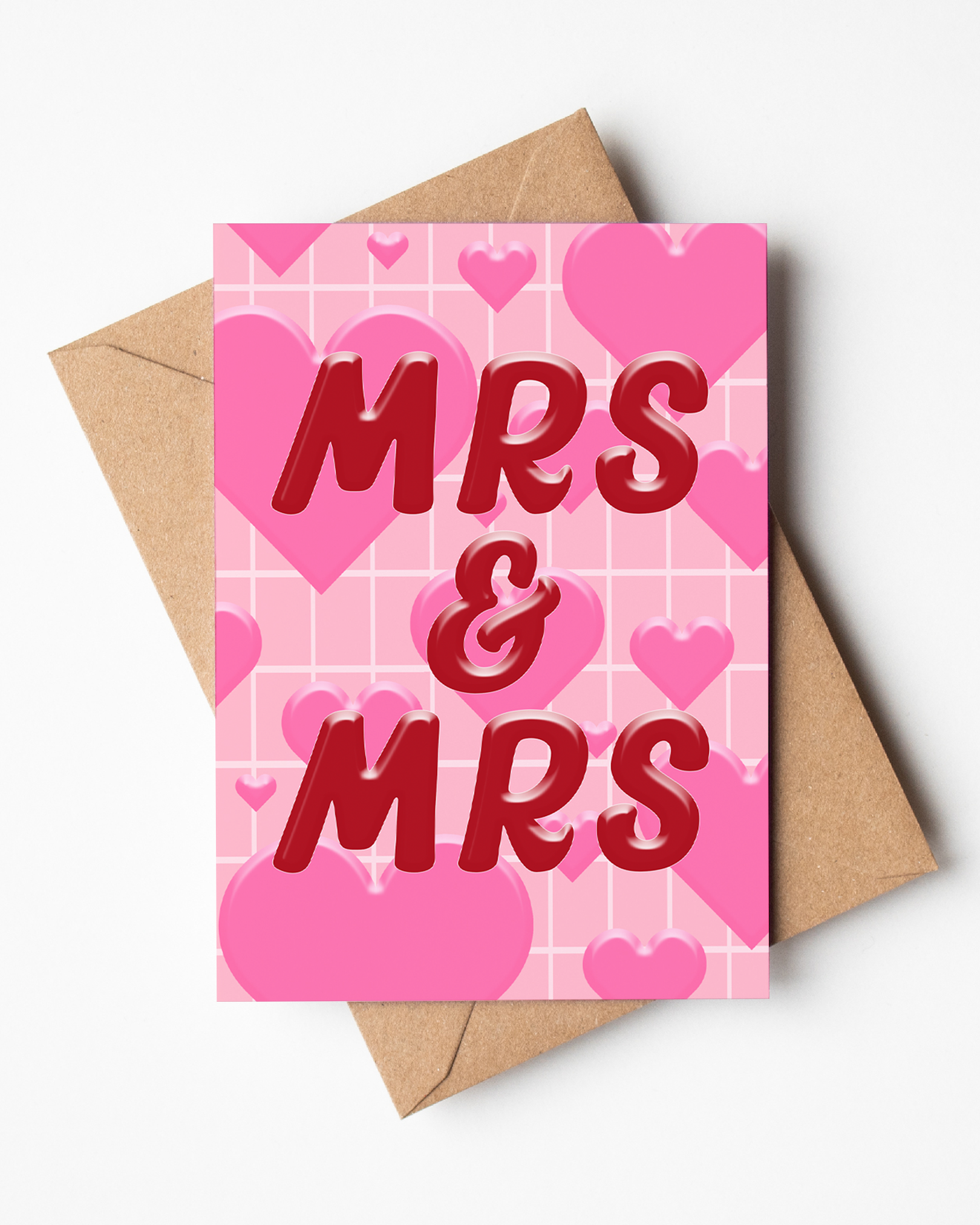 A6 Mrs & Mrs Card