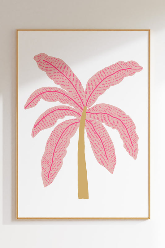 A Lone Palm (Pink)